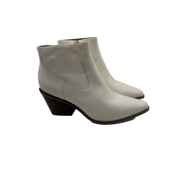 rag & bone NEW YORK Razor Leather Ankle antique white Boots 11 Western 19-01 - Picture 5 of 16